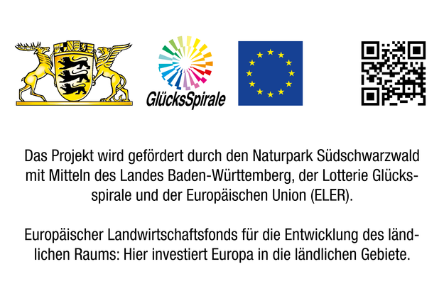 Hinweis auf EU-Frderung durch das Land Baden-Wrttemberg, die Lotterie Glcksspirale und die Europische Union